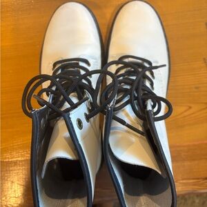 Dr. Martens White and Black Boots